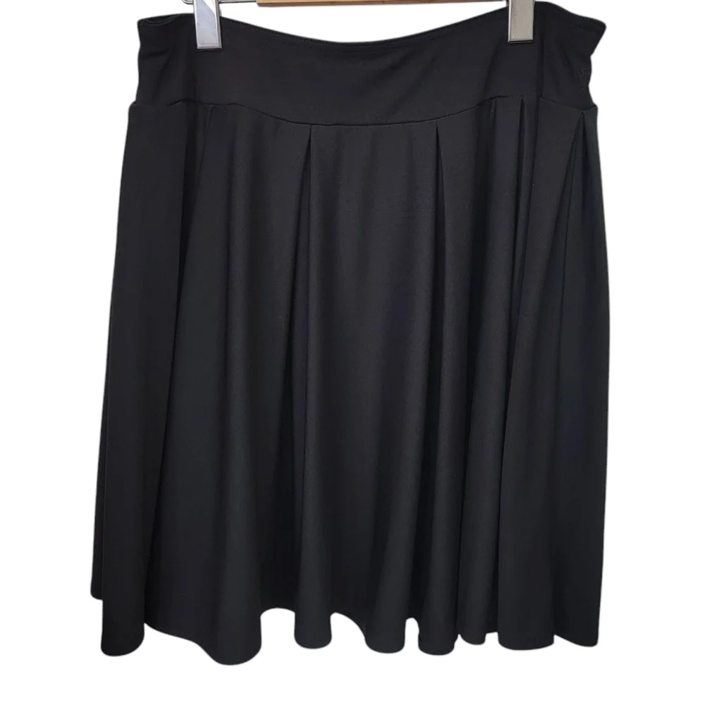 Black Pleated Skirt Balletcore Sporty Tennis Girlie Flared Women’s L/XL - Picture 5 of 12